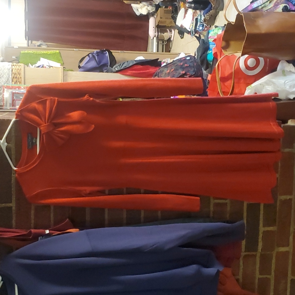 Jessica Howard Red Sweater Dress Size M